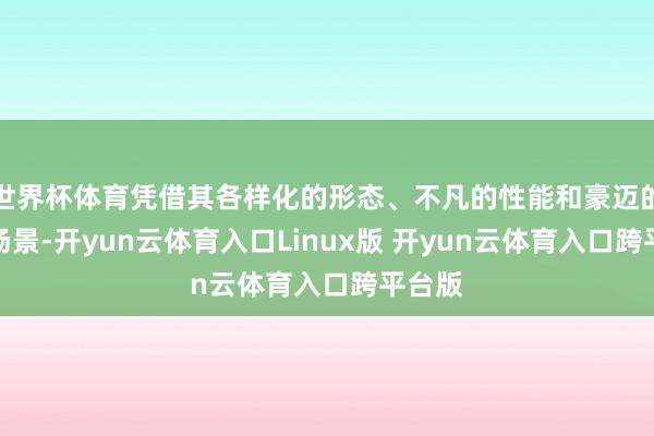 世界杯体育凭借其各样化的形态、不凡的性能和豪迈的应用场景-开yun云体育入口Linux版 开yun云体育入口跨平台版