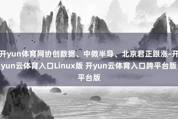 开yun体育网协创数据、中微半导、北京君正跟涨-开yun云体育入口Linux版 开yun云体育入口跨平台版
