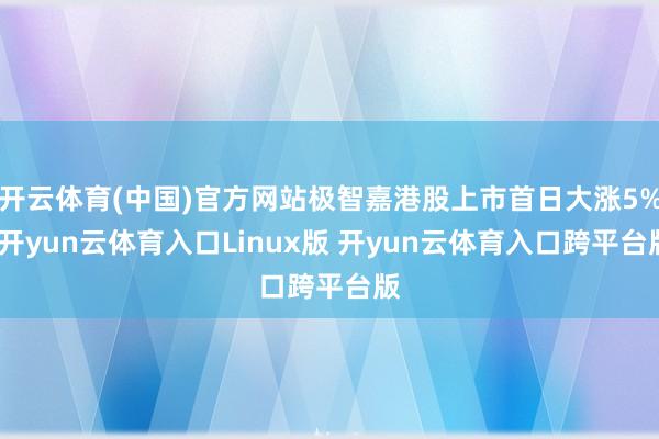 开云体育(中国)官方网站极智嘉港股上市首日大涨5%-开yun云体育入口Linux版 开yun云体育入口跨平台版