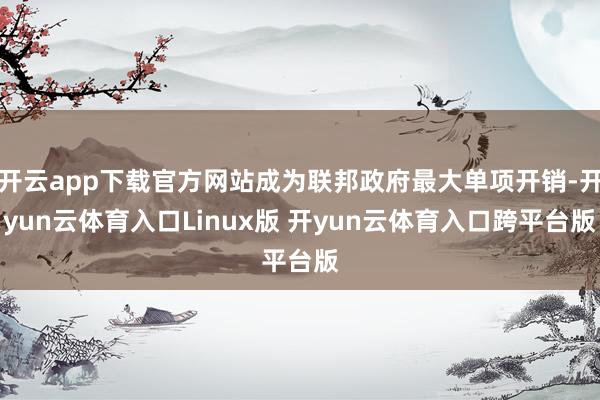开云app下载官方网站成为联邦政府最大单项开销-开yun云体育入口Linux版 开yun云体育入口跨平台版