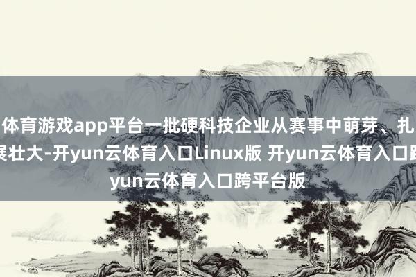 体育游戏app平台一批硬科技企业从赛事中萌芽、扎根并发展壮大-开yun云体育入口Linux版 开yun云体育入口跨平台版